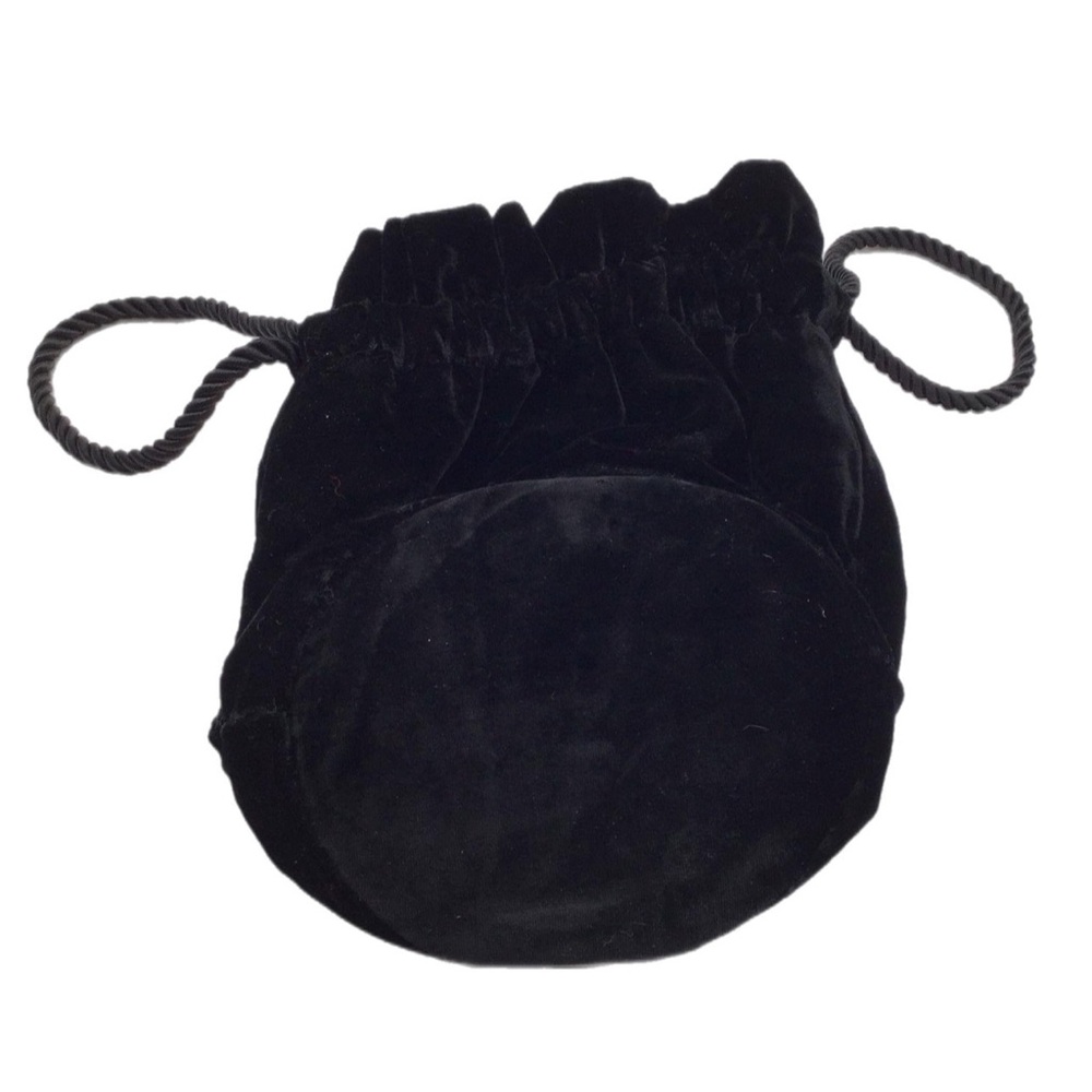 DÔEN black velvet pochette or evening bag - Picture 5 of 10